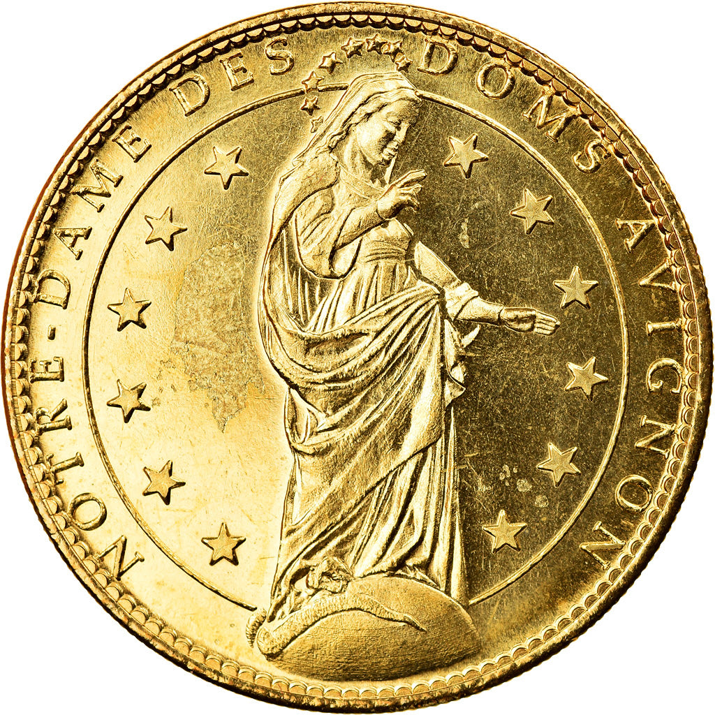 France, Jeton, Avignon - Cathédrale Notre-Dame des Doms - La Vierge, 2010