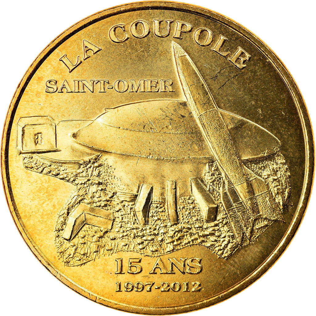 France, Token, Touristic token, Helfaut - La coupole n°5 - 15 ans, Arts &