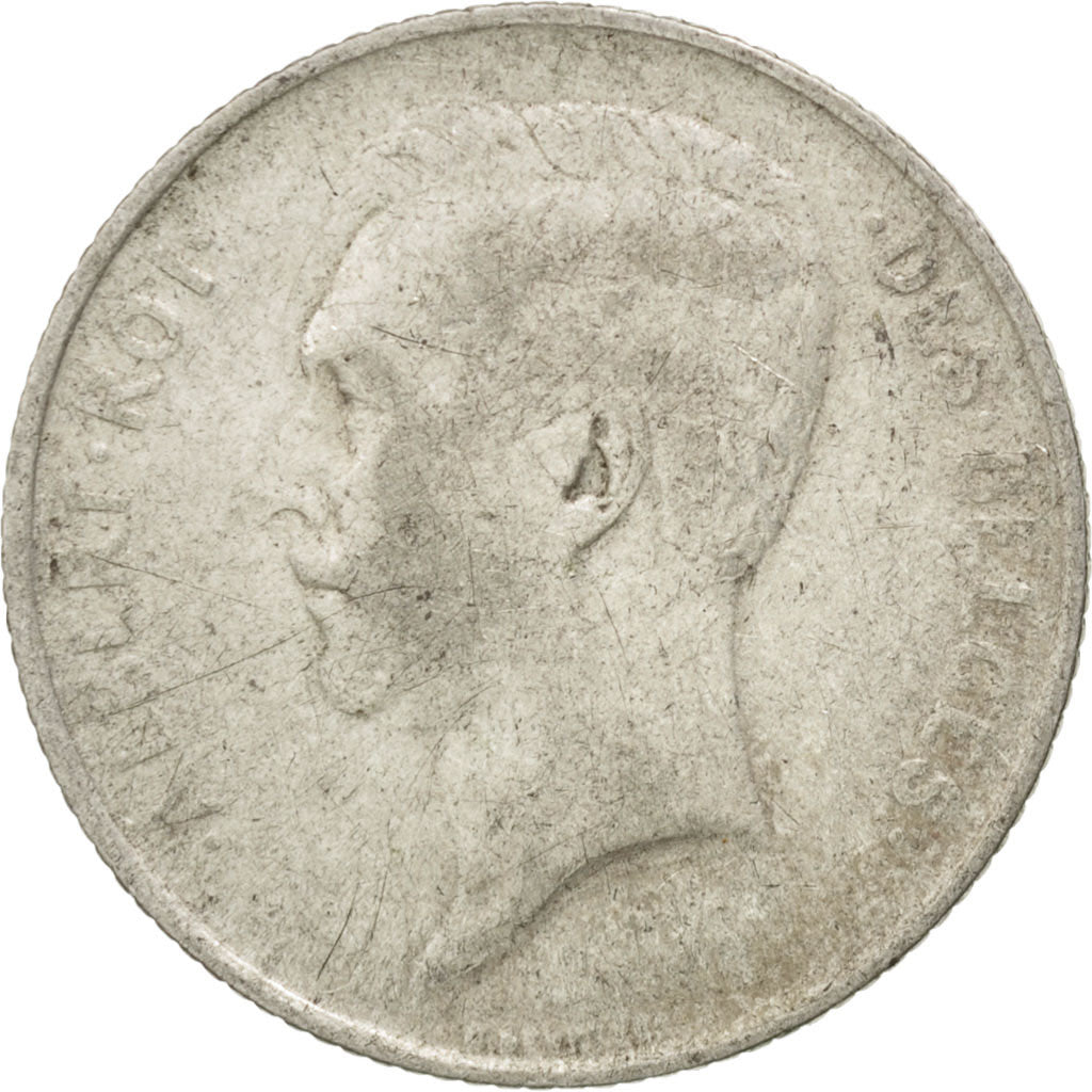 Coin, Belgium, Franc, 1913, EF(40-45), Silver, KM:72