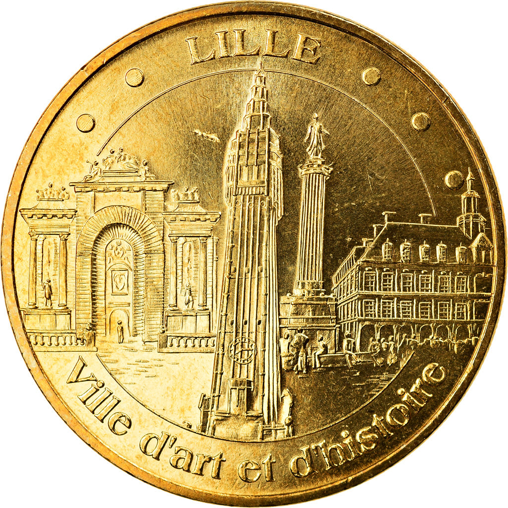 France, Token, Touristic token, Lille - Ville d'Art et d'Histoire, Arts &