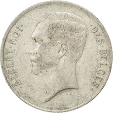 BELGIUM, Franc, 1913, KM #72, EF(40-45), Silver, 4.96