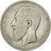 Moneda, Bélgica, Leopold II, Franc, 1886, BC, Plata, KM:28.1