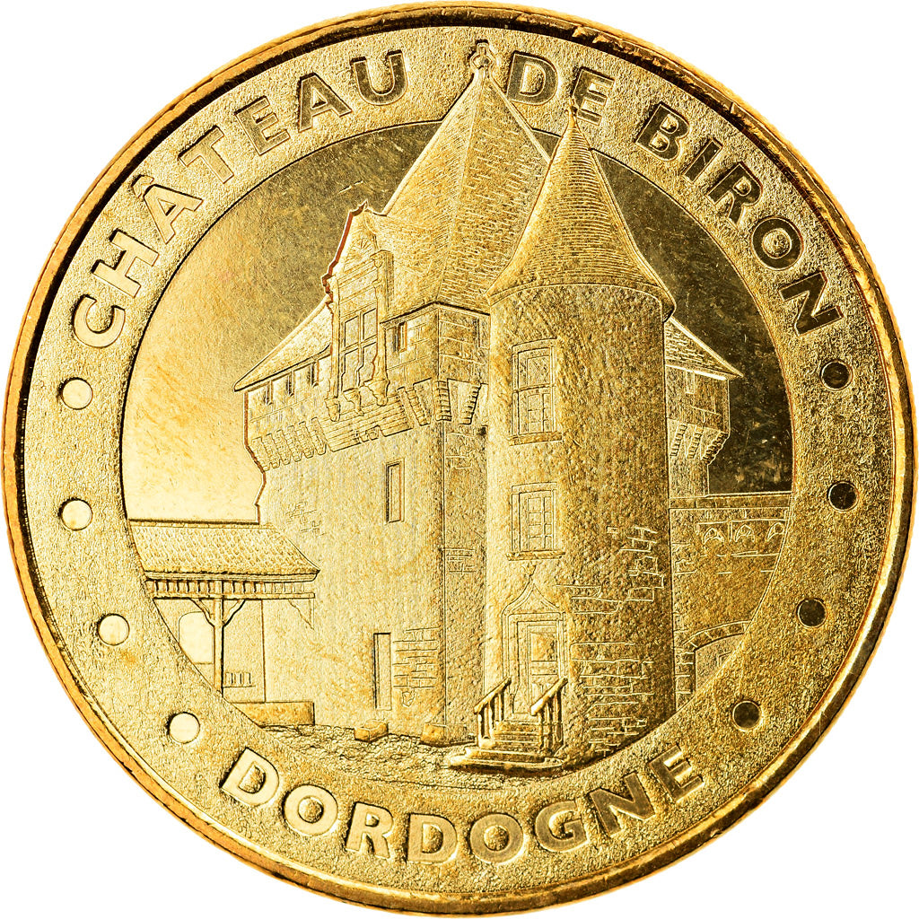 Francia, Token, Jetón turístico, Biron - Le château n°2, Arts & Culture