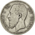 BELGIUM, Franc, 1886, KM #28.1, VF(20-25), Silver, 4.83