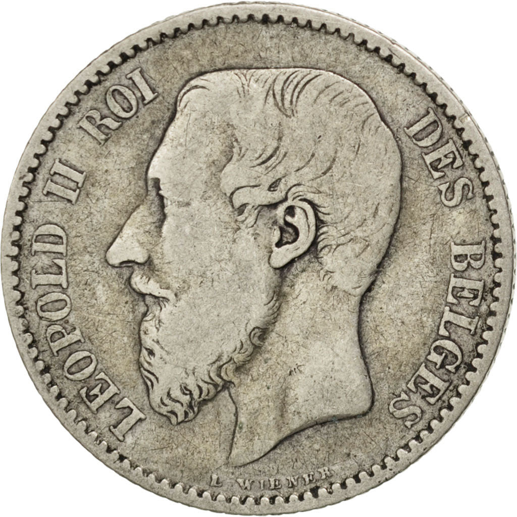 Coin, Belgium, Leopold II, Franc, 1886, VF(20-25), Silver, KM:28.1