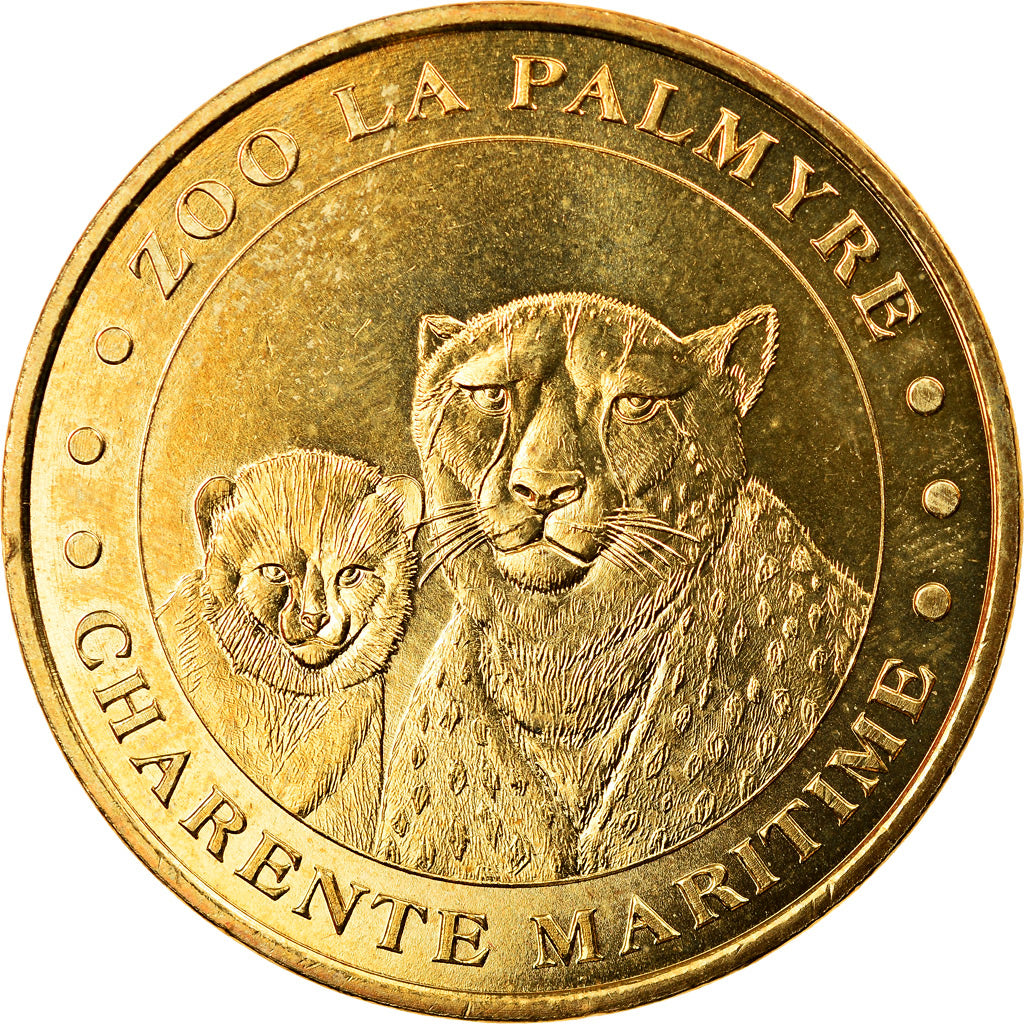 Francia, Token, Jetón turístico, 17/ Zoo de la Palmyre - Guépards, Arts &