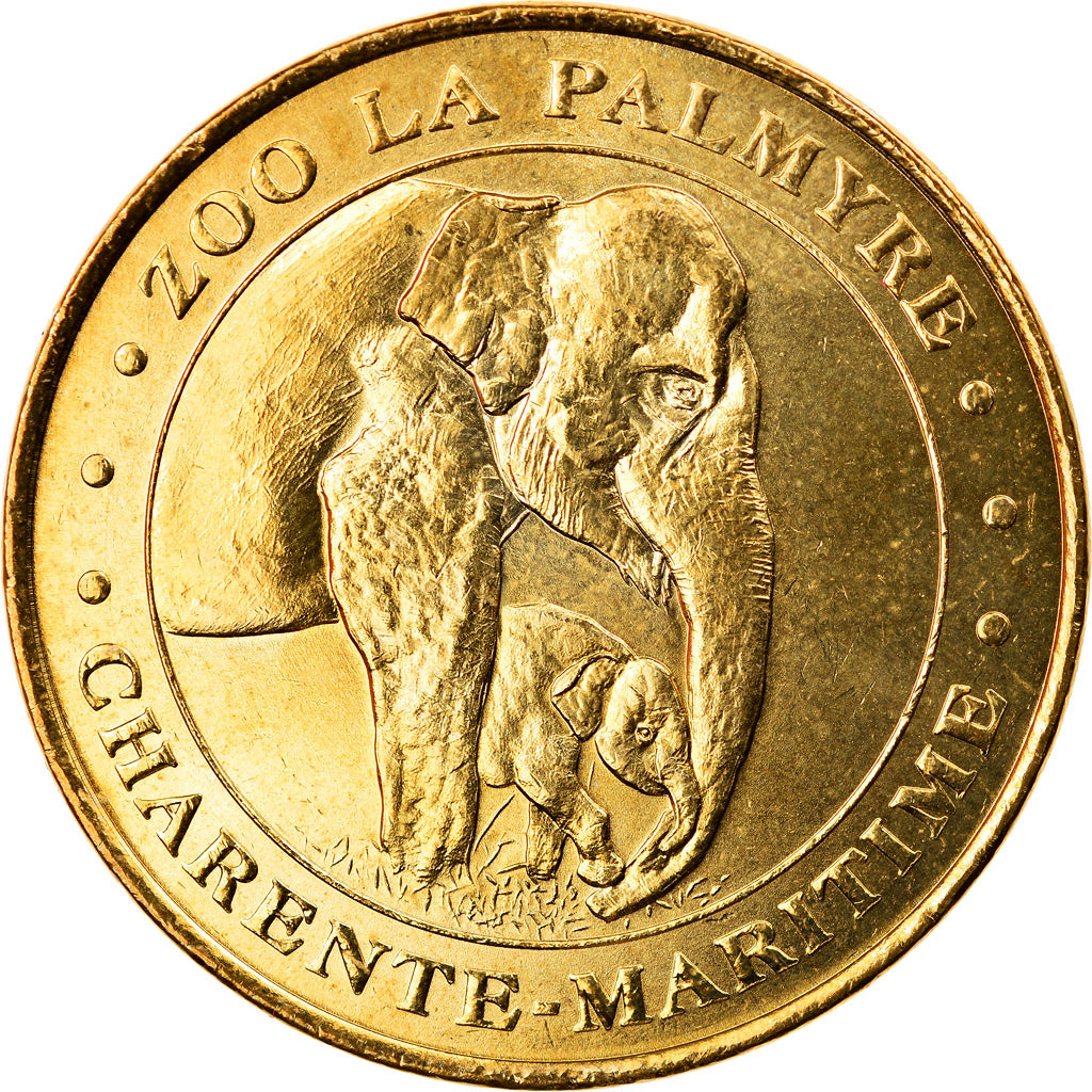 Francia, Token, Touristic token, 17/ Zoo de la Palmyre - Eléphants, Arts &