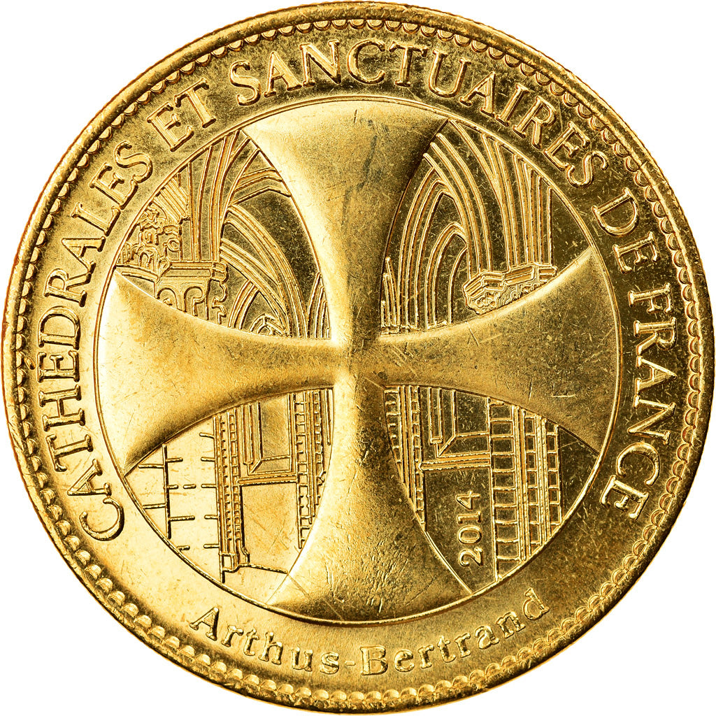 France, Token, Lisieux - Basilique - Chasse de Sainte-Thérèse, 2014, Arthus