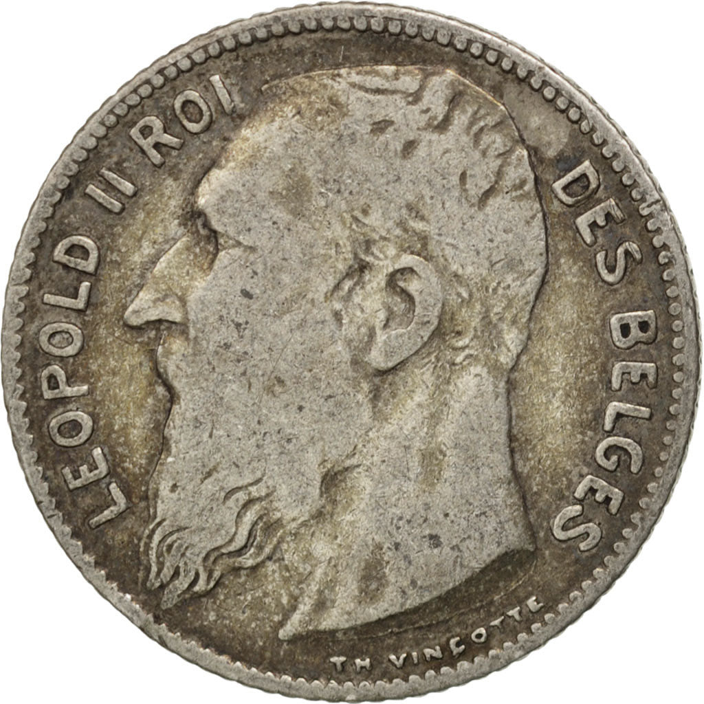 Coin, Belgium, Franc, 1909, VF(20-25), Silver, KM:56.1