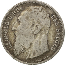 Coin, Belgium, Franc, 1909, VF(20-25), Silver, KM:56.1
