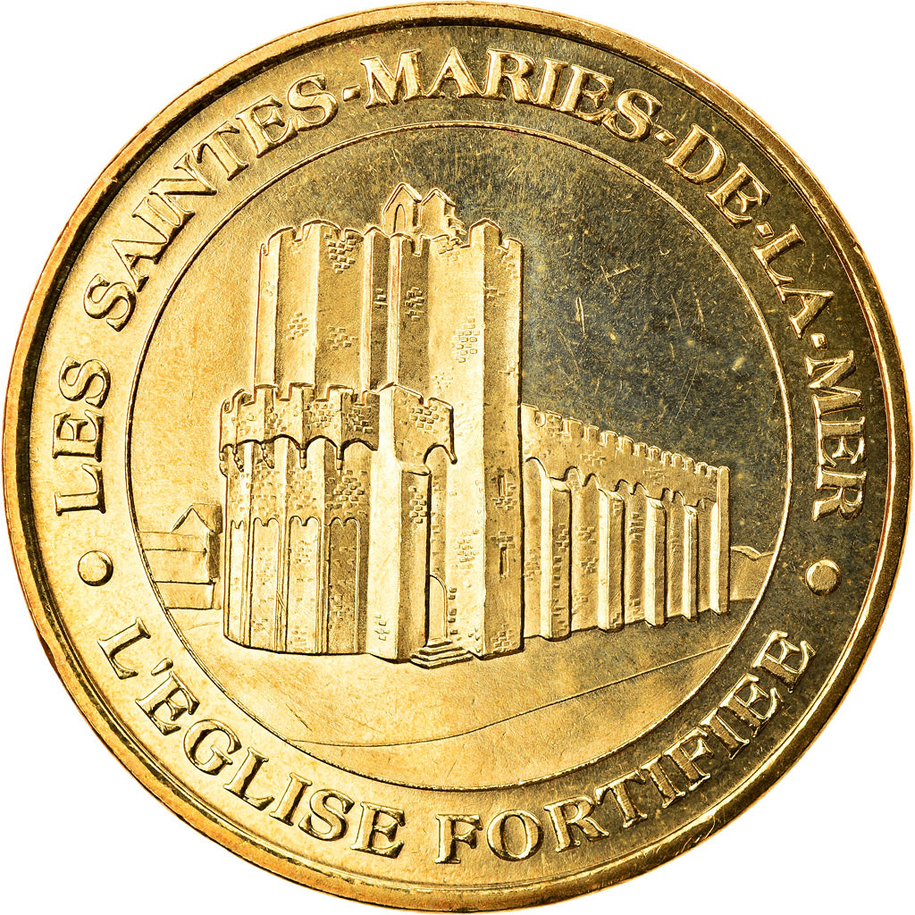 France, Token, Touristic token, Les Saintes Maries de la mer - Eglise n°1, Arts