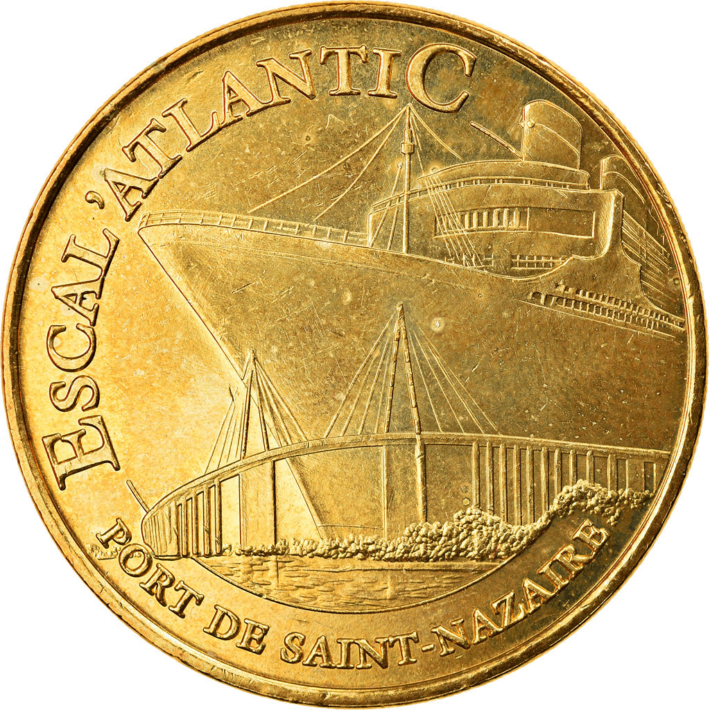 Francja, Token, Żeton turystyczny, Saint-Nazaire - Le paquebot et le pont