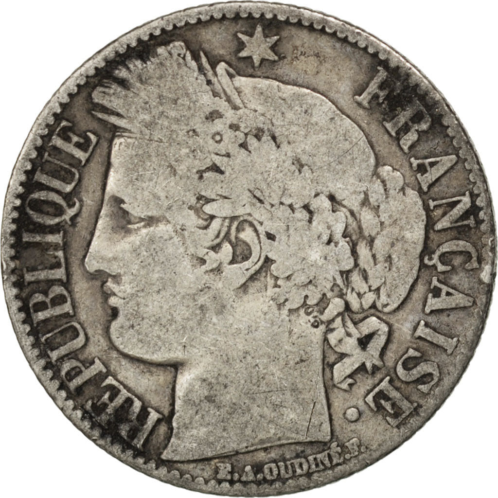Munten, Frankrijk, Cérès, Franc, 1881, Paris, ZG+, Zilver, KM:822.1