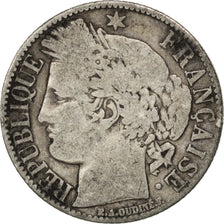 Munten, Frankrijk, Cérès, Franc, 1881, Paris, ZG+, Zilver, KM:822.1