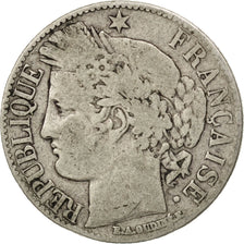 Monnaie, France, Cérès, Franc, 1881, Paris, TB, Argent, KM:822.1, Gadoury:465a