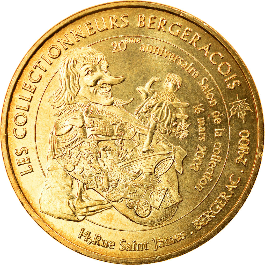 Francja, Token, Żeton turystyczny, Bergerac - Les Collectionneurs n°1, Sztuka