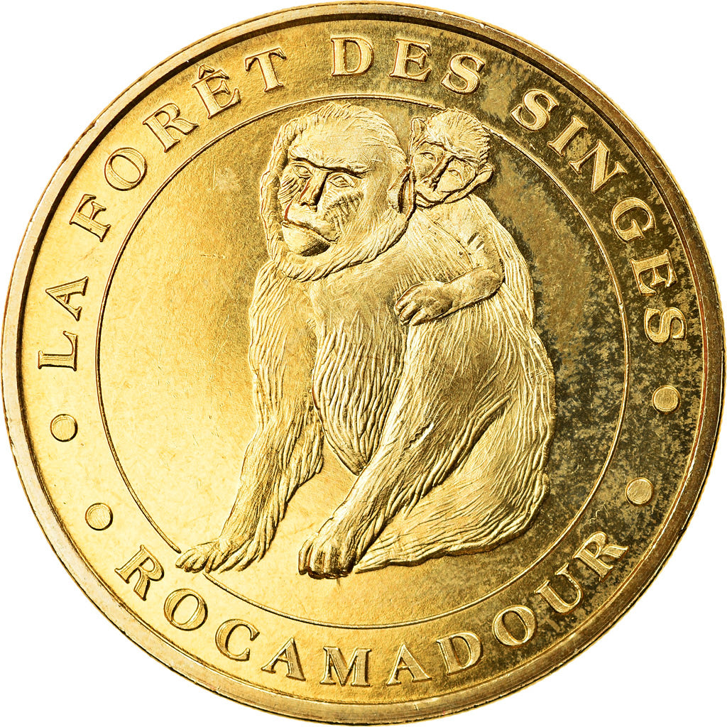 Frankreich, Token, Touristic token, Rocamadour - La forêt des singes n°2, Arts