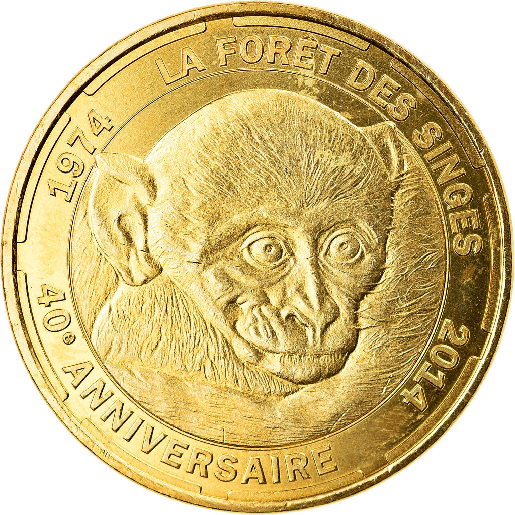 Francia, Token, Touristic token, Rocamadour - Forêt des singes n° 4, Arts &