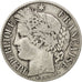 FRANCE, Cérès, Franc, 1888, Paris, KM #822.1, VF(20-25), Silver, 23, Gadoury #..