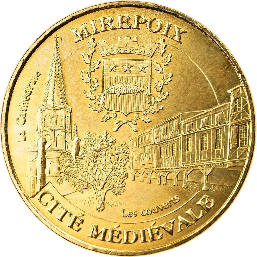 France, Token, Touristic token, Mirepoix - Cité médiévale -La cathédrale et