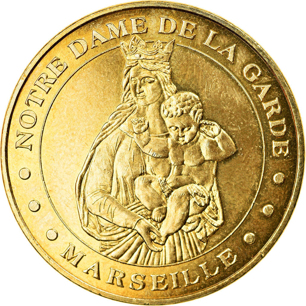 Francia, Token, Jetón turístico, Marseille - Notre Dame de la Garde n°3, Arts