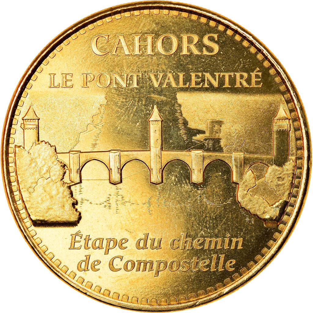 Francia, Token, Jetón turístico, 46/ Le Pont Valentré - Cahors, Arts &
