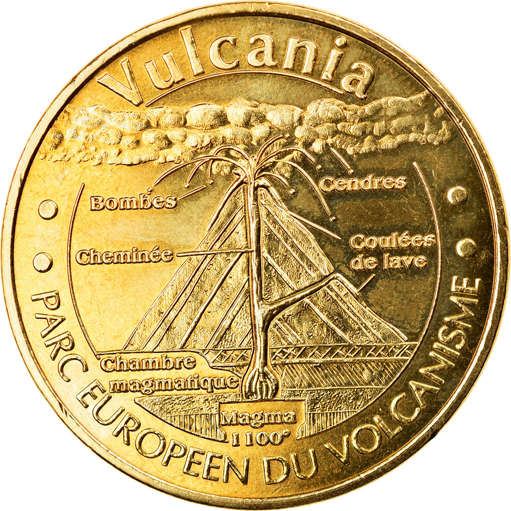 Francia, Token, Touristic token, Saint-Ours-Les-Roches - Vulcania n°3, Arts &