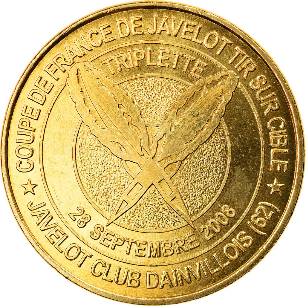 Francia, Token, Jetón turístico, 62/ Coupe de France Javelot - Dainville, Arts