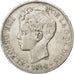 Spain, 5 Pesetas, 1898, KM #707, EF(40-45), Silver, 25.16