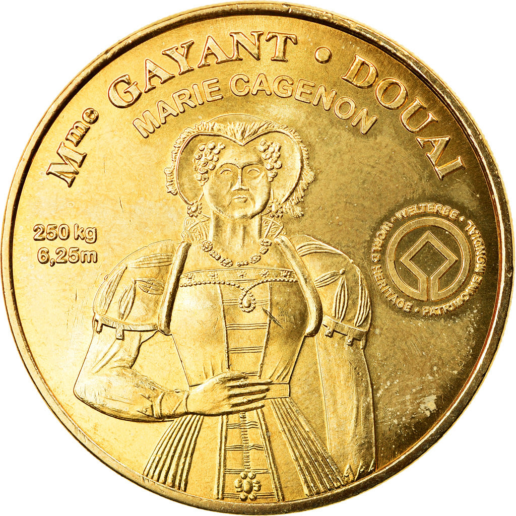 França, Token, Token turístico, Douai - Mme Gayant Marie Cagenon, Artes e