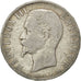 FRANCE, Napoléon III, 5 Francs, 1856, Strasbourg, KM #782.2, VF(20-25), Silver,