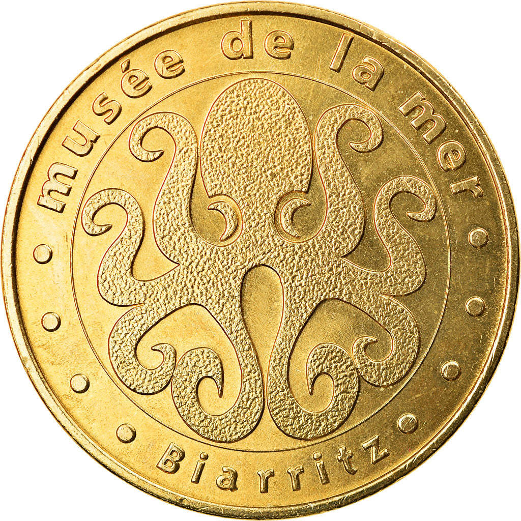 France, Token, Touristic token, Biarritz - Musée de la Mer n°1, Arts &