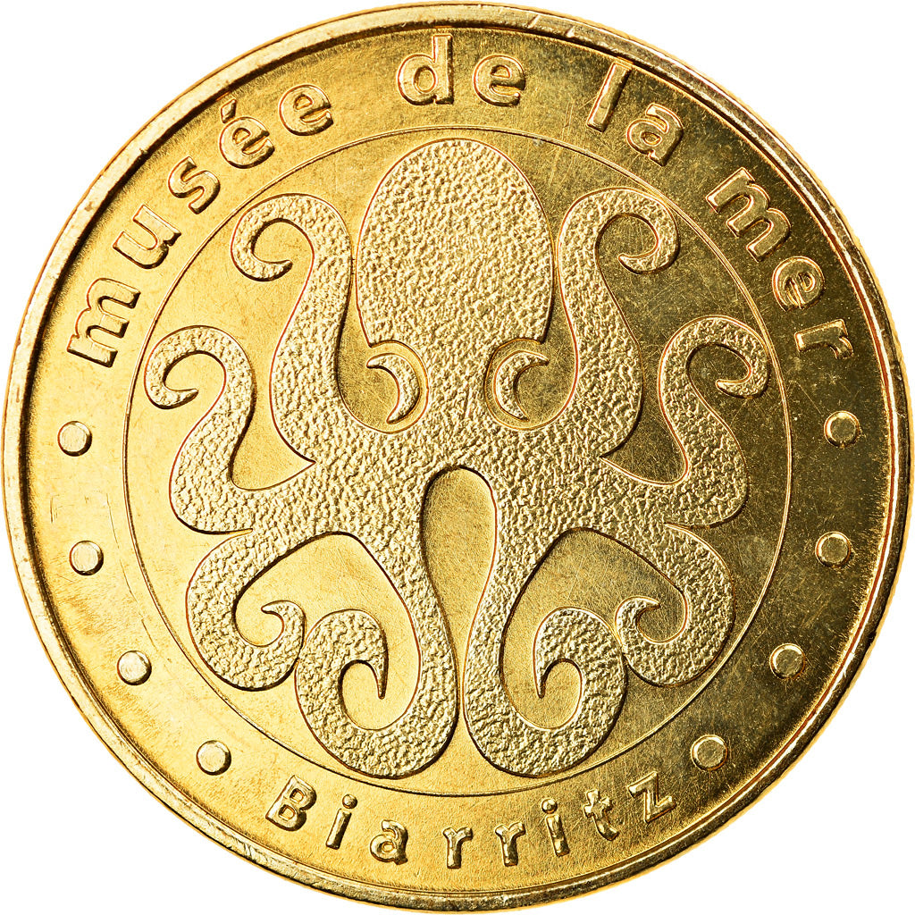 France, Token, Touristic token, Biarritz - Musée de la Mer n°1, Arts &