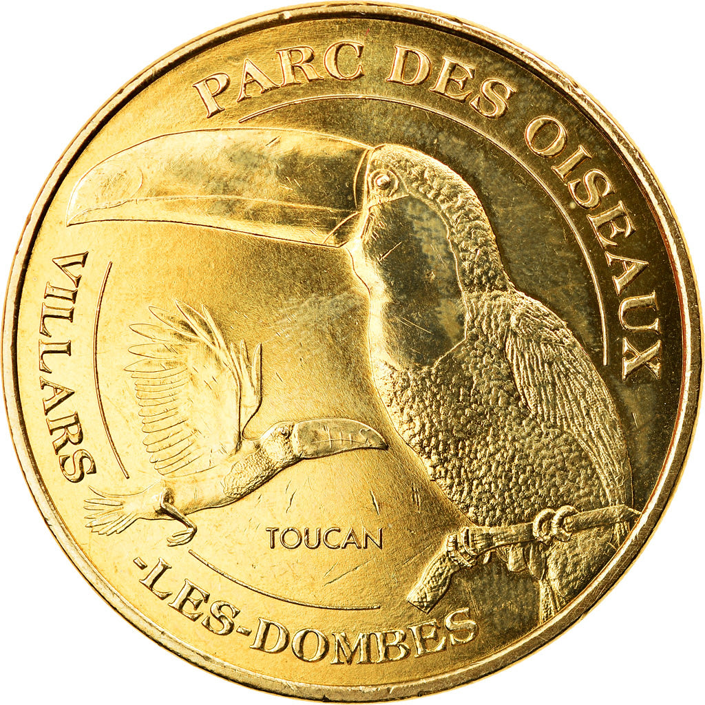 Francia, Token, Jetón turístico, Villars-les-Dombes - Parc des Oiseaux n°2