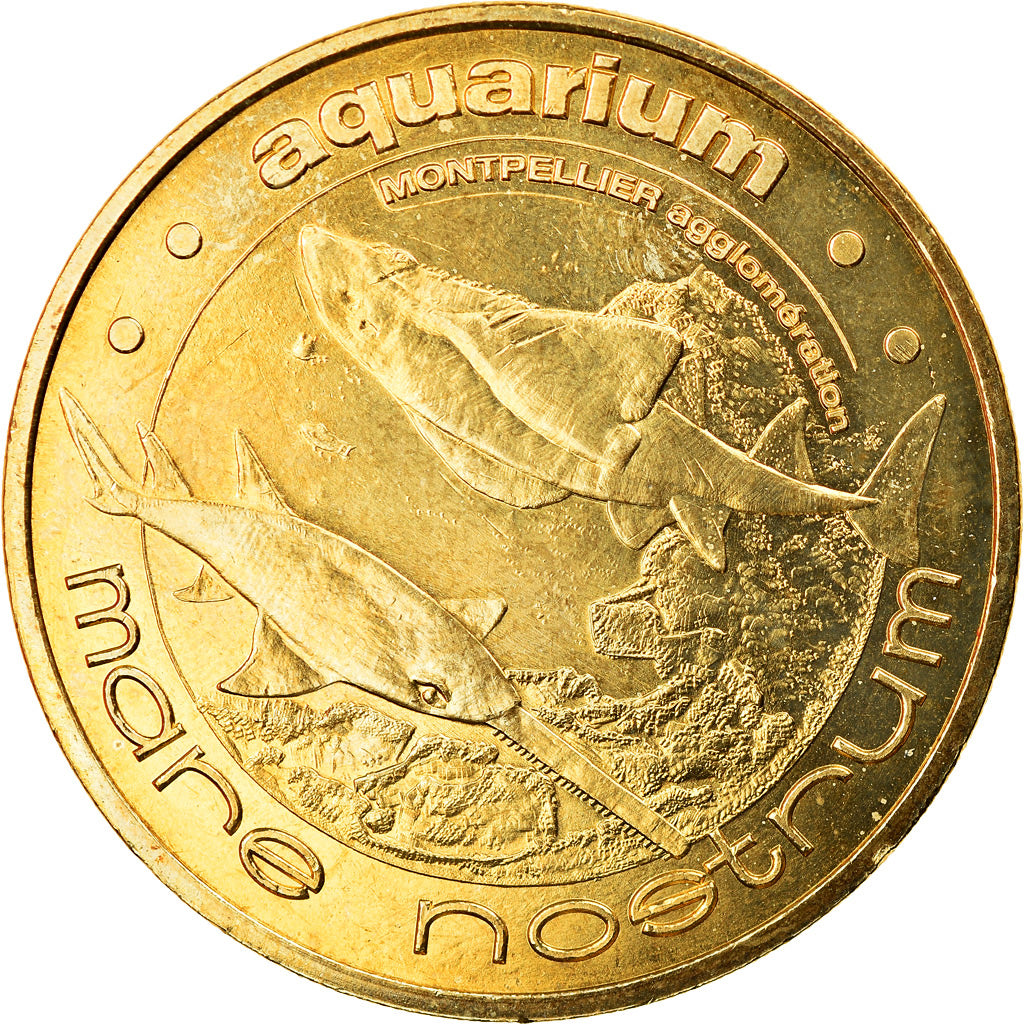 France, Jeton, Jeton Touristique, Montpellier -  Aquarium Mare Nostrum n°1