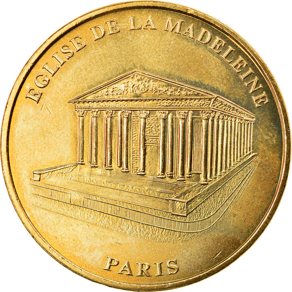 França, Token, Token turístico, 75/ Paris - Eglise de La Madeleine, Artes e