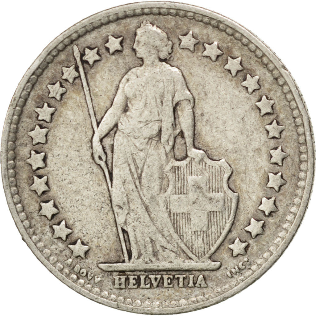 Coin, Switzerland, 1/2 Franc, 1920, Bern, VF(30-35), Silver, KM:23