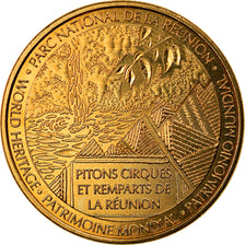 France, Token, Touristic token, Réunion - Parc National - Pitons, cirques et