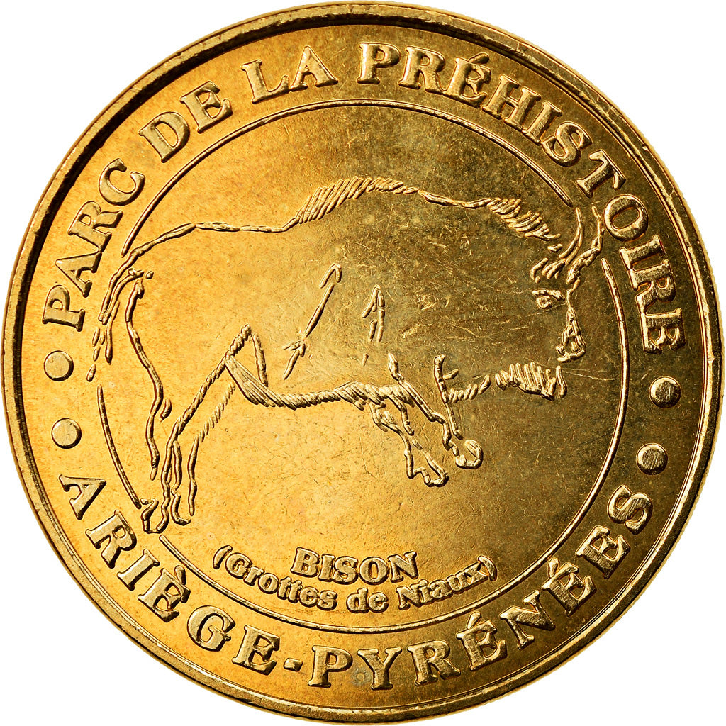 France, Token, Touristic token, Tarascon - Parc préhistoire - Bison, 2006, MDP