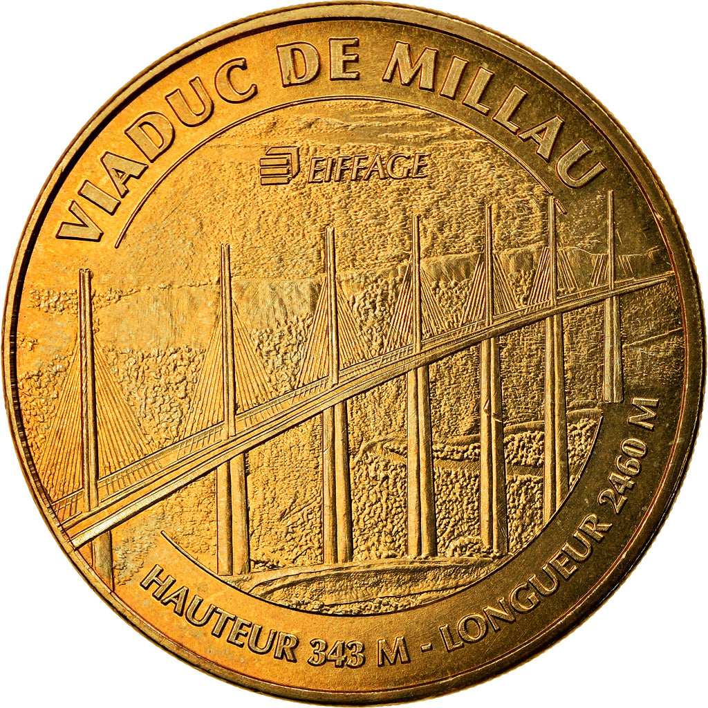 France, Token, Touristic token, 12/ Viaduc de Millau, 2013, MDP, AU(55-58)