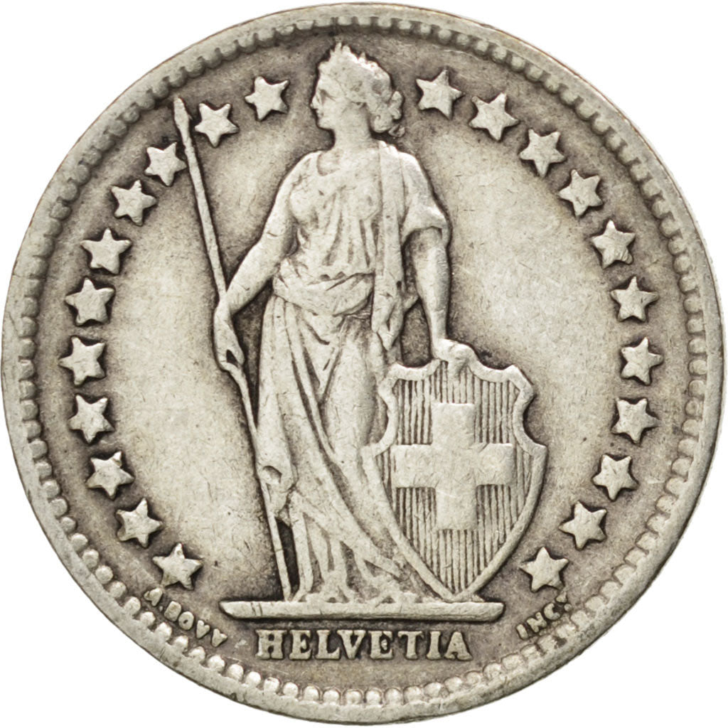 Coin, Switzerland, 1/2 Franc, 1929, Bern, EF(40-45), Silver, KM:23