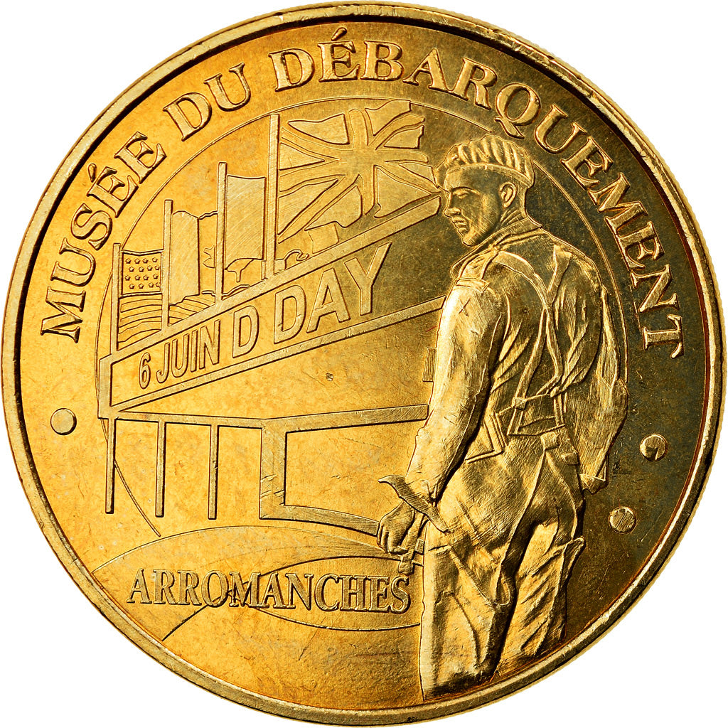 Francia, Token, Jetón turístico, Arromanches - Musée du débarquement n°3