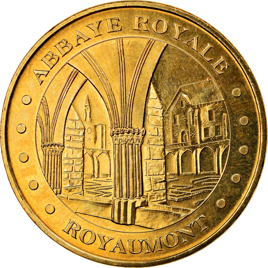 France, Token, Touristic token, La Roche-Guyon  - Abbaye de Royaumont n°2