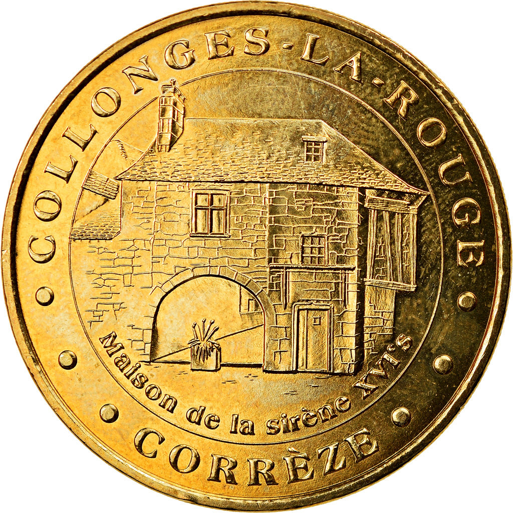 Francia, Token, Jetón turístico, Collonges la-Rouge - Maison de la Sirène