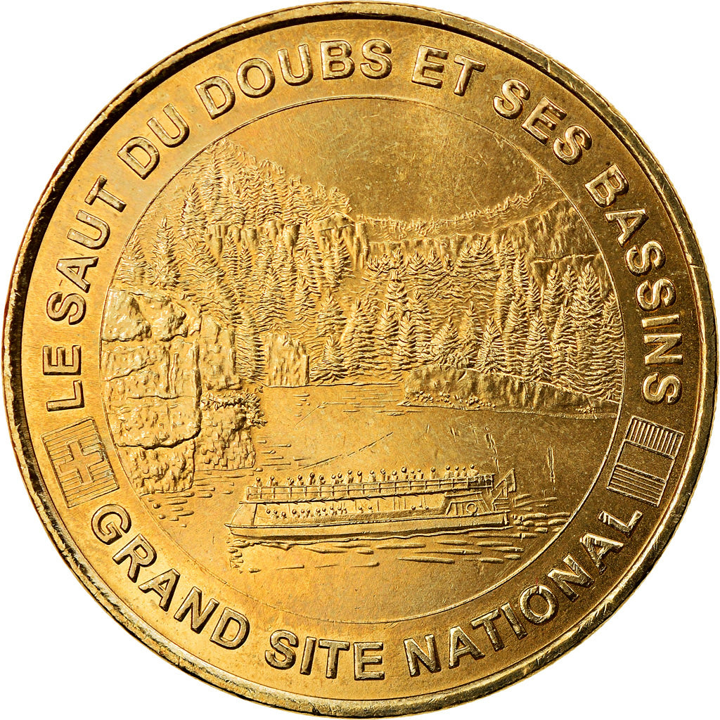 Francia, Token, Jetón turístico, Villers-le-Lac - Le saut du Doubs n°2, Arts