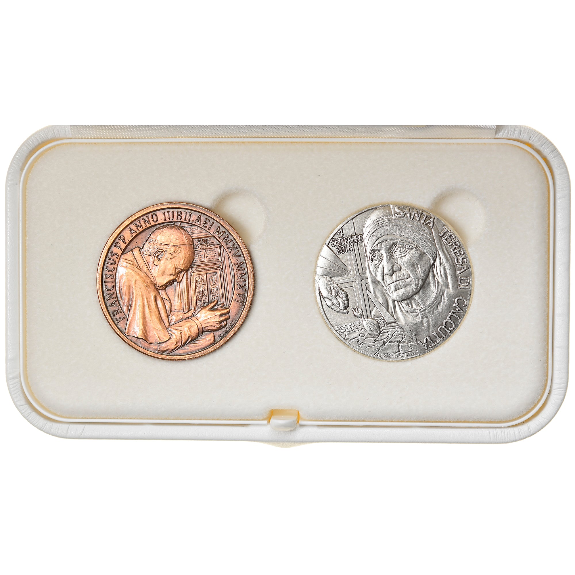 Vatican, Medal, Coffret Santa Teresa, Pape François, Religions & beliefs, 2016