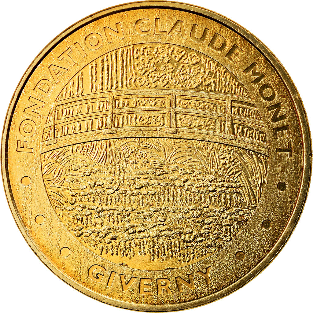 Francia, Token, Jetón turístico, Giverny - Fondation Claude Monet - le pont