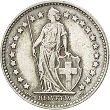 SWITZERLAND, 1/2 Franc, 1948, Bern, KM #23, AU(50-53), Silver, 18.2, 2.49