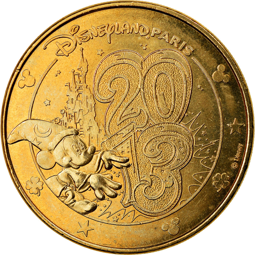 France, Token, Touristic token, Disneyland n°31 - Mickey 2013, Arts & Culture