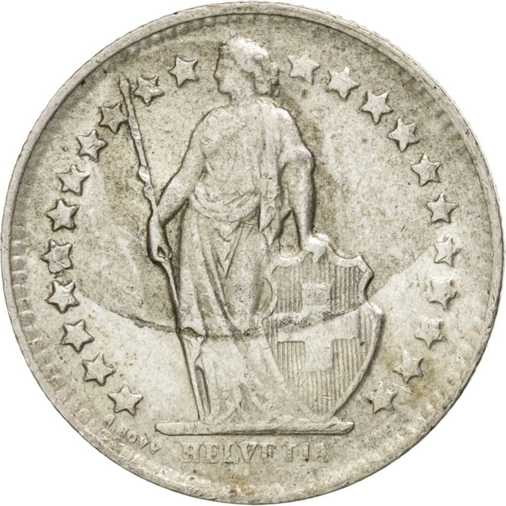 Coin, Switzerland, 1/2 Franc, 1950, Bern, EF(40-45), Silver, KM:23